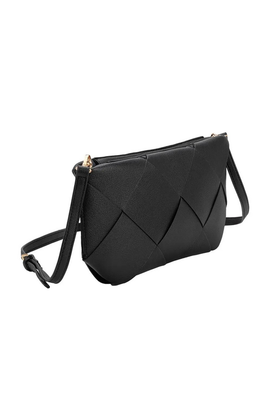 Connie Black Recycled Vegan Crossbody Bag