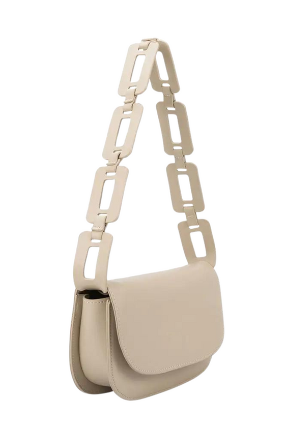 Inez Bone Recycled Vegan Shoulder Bag