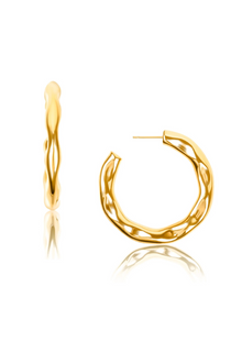  Astrid Hammered Hoop Earrings