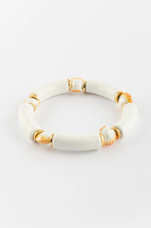  White Shells Chunky Bracelet