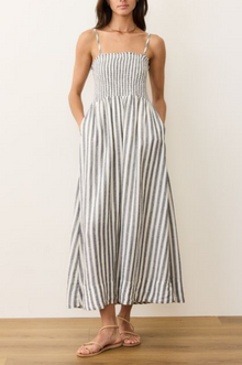  Smocked Strapless Dress