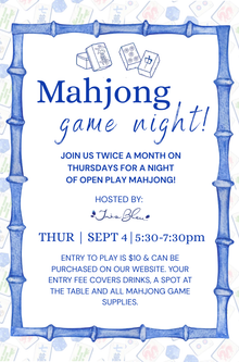  Mahjong Open Play Ticket
