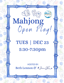  DEC 23RD: Mahjong Open Play Ticket