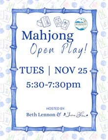  NOV 25TH: Mahjong Open Play Ticket