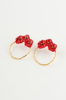  Poppies Circle Earrings
