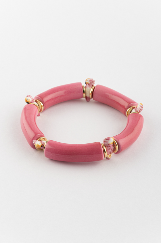 Cockatoo Pink Beads Bracelet