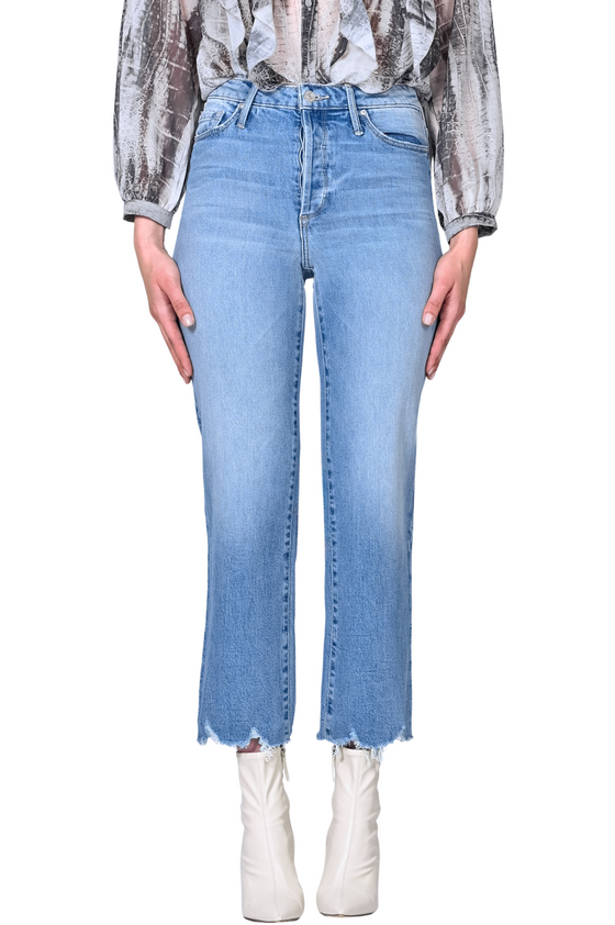 Marisa Relaxed Straight Fray Jean