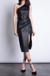 Candelaria Midi Vegan Leather Dress