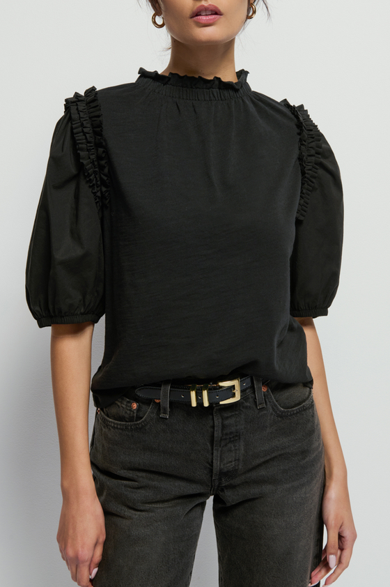 Roya Ruched Neck Top