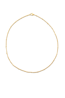  Helsa Dainty Beaded Chain Necklace