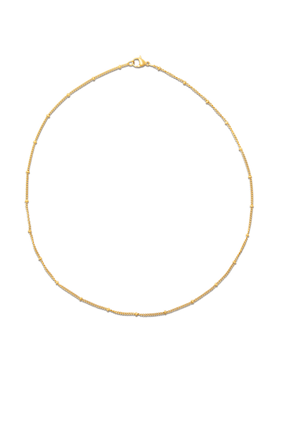 Helsa Dainty Beaded Chain Necklace