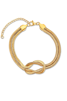  Rhodes Knotted Snake Chain Bracelet