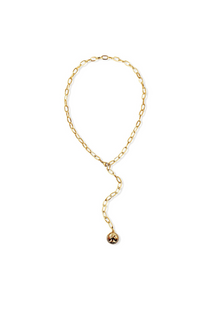  Niccola Lariat Coin Necklace