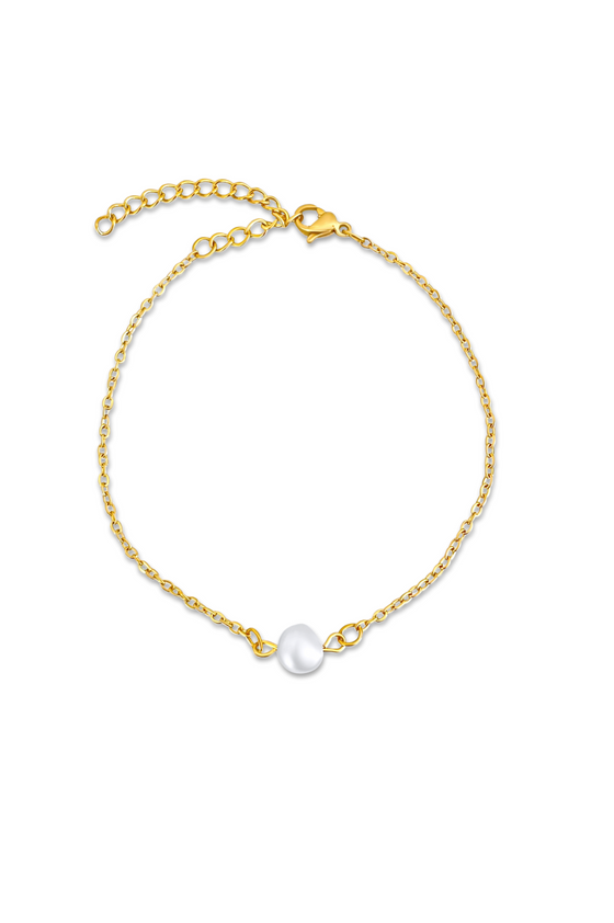 Shayla Dainty Pearl Chain Bracelet