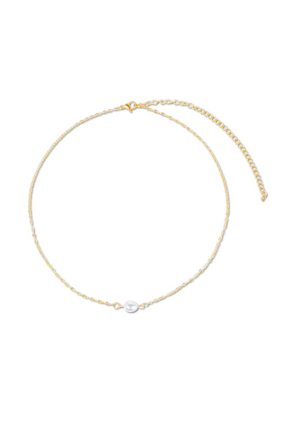 Shayla Dainty Pearl Choker Necklace