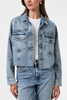  Thalia Shiny Mid Denim Jacket