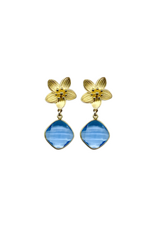  Cecile Blue Quartz Drop Earrings