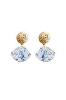  Grace Willow Blue and White Earrings