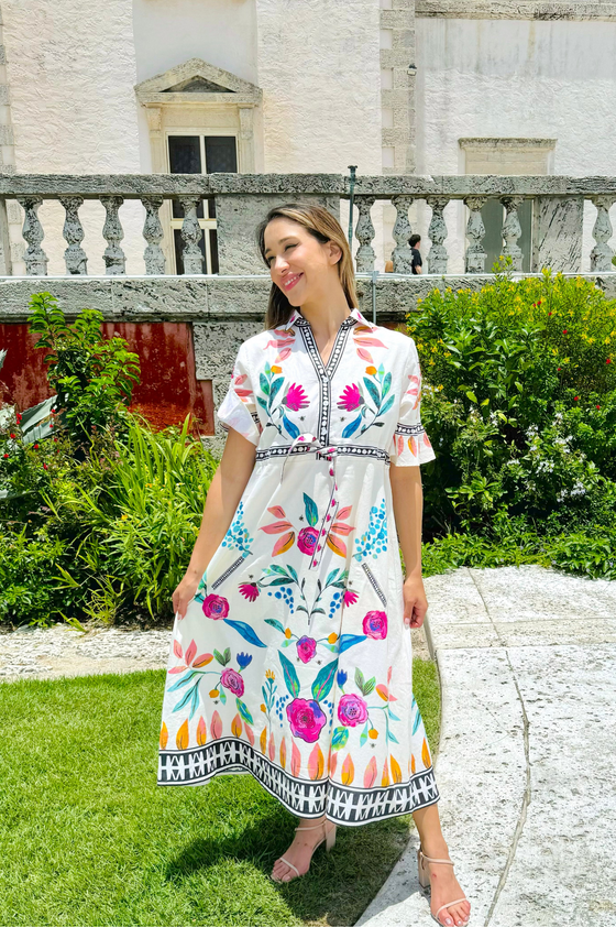 Cape Midi Dress