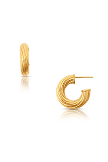  Cruz Twisted Mini Hoop Earring