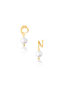  Cove Spiral Pearl Earring