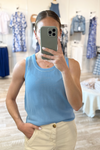 Marine Sleeveless Top