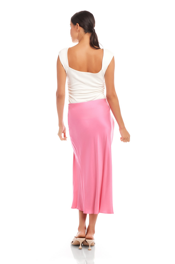 Fiona Shirred Midi Skirt