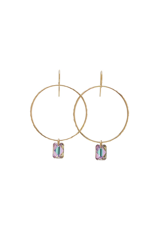 Deco Hoops- Gold, Vitrail