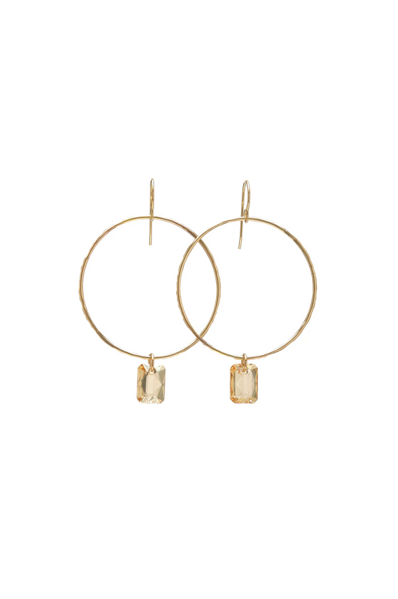 Deco Hoops- Gold, Golden Shadow