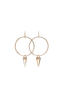  Spike Hoops- Gold, Golden Shadow