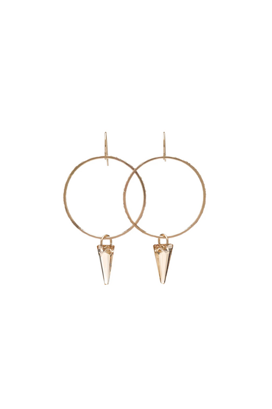 Spike Hoops- Gold, Golden Shadow