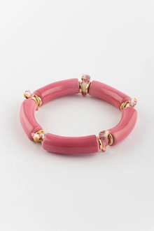  Pink Cockatoos Chunky Pink Bracelet- Vibration