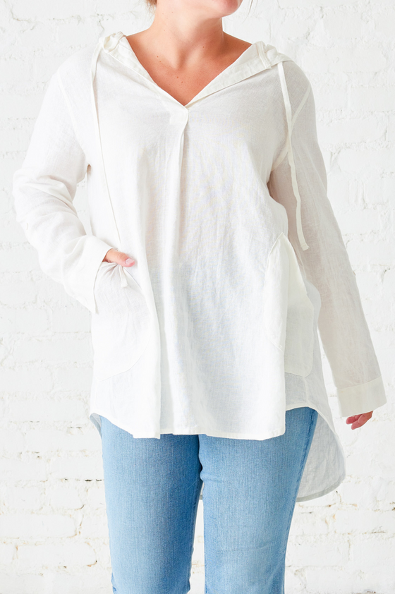 Hermosa Linen Hoodie Tunic