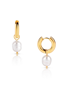  Melrose Mini Hoop Pearl Earring