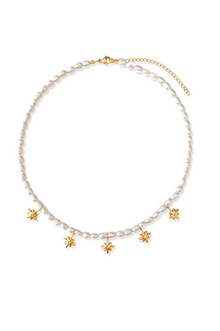  Jett North Star Pearl Choker Necklace