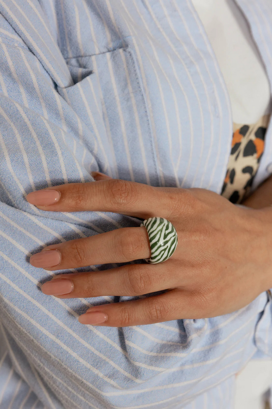 Zebra Print Ring