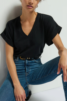  Stevie Cuffed V-Neck