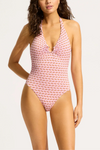 Ring Front Halter One Piece