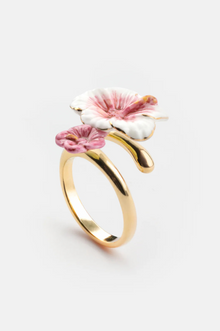  Hibiscus Face to Face Ring
