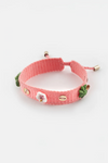 Pink Braided Charm Bracelet