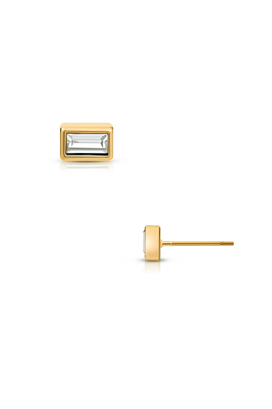 Bardot Baguette Stud Earring