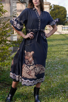  Cape Midi Dress