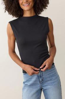  Lexi Rib Sun-In Mockneck Top