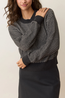  Robin Textured Crewneck Sweater