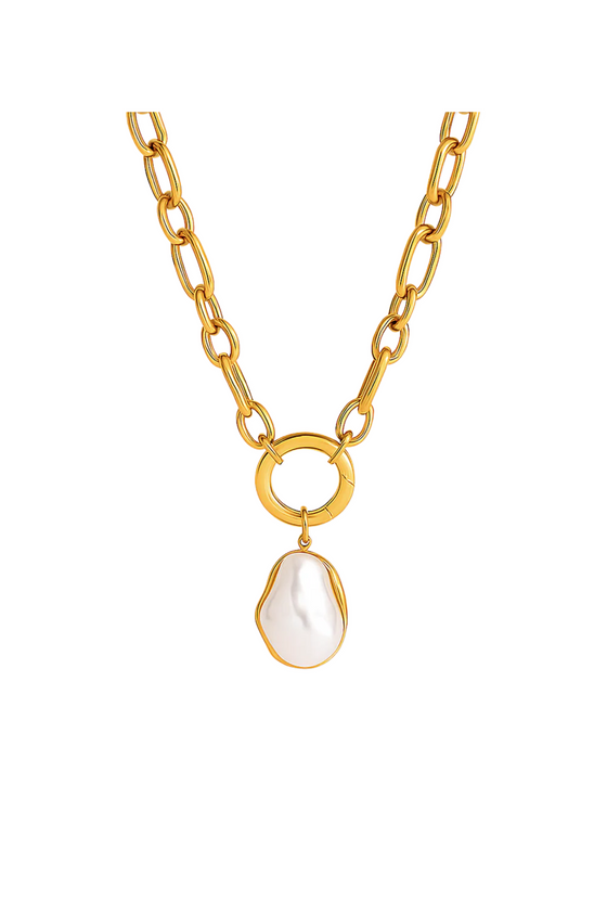 Langston Baroque Pearl Pendant Necklace