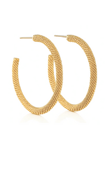  Lou Large Mesh Hoop Earring