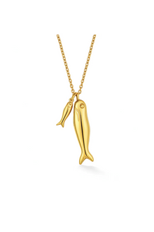  Clifton Double Fish Necklace