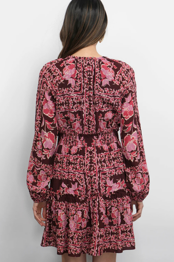 Ringo Long Sleeve Smocked Mini Dress
