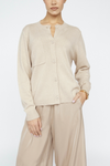 Cashmere Blend Button Down Sweater