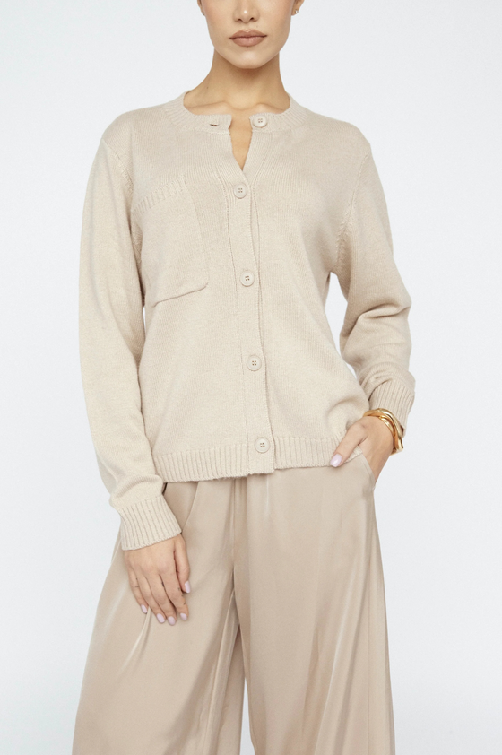 Cashmere Blend Button Down Sweater